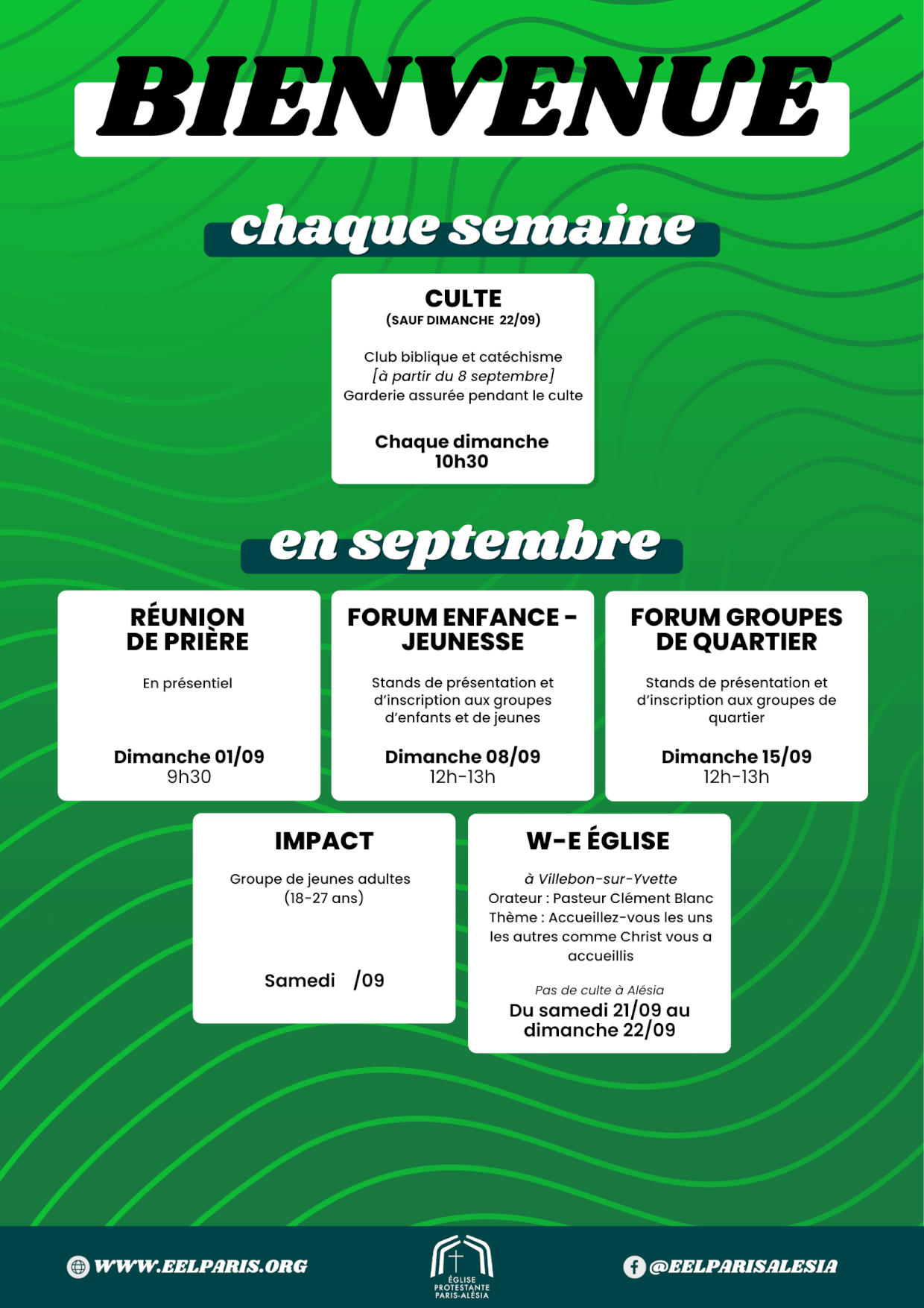 Septembre 2024 - Activités