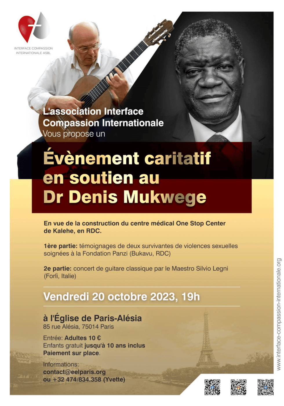 Evénement caritatif en soutien au Dr Denis Mukwege