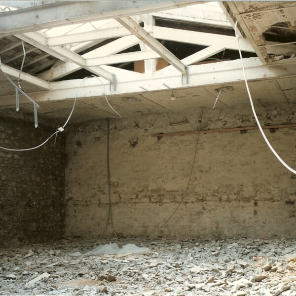 Charpente Démolition de la verrière