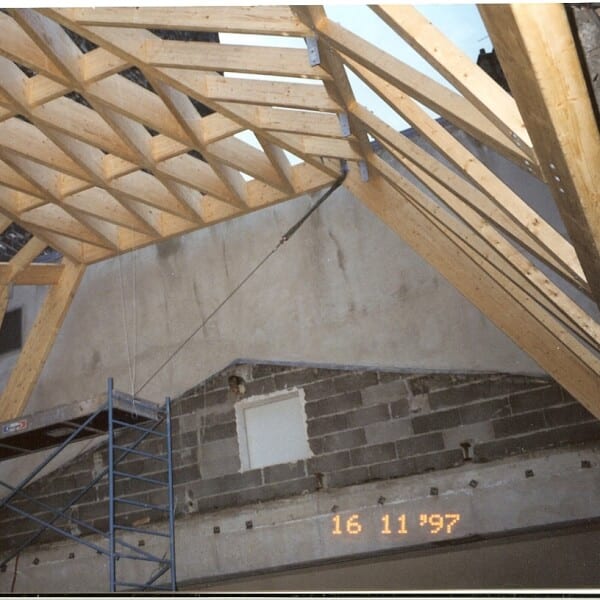 Charpente La charpente posée